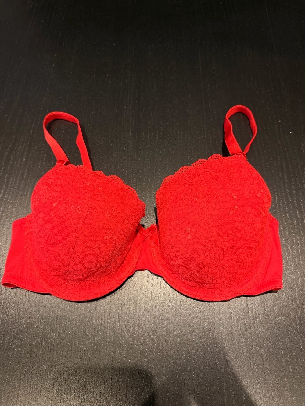 Lace Underwire Bra in Vibrant Red - Women Intimates